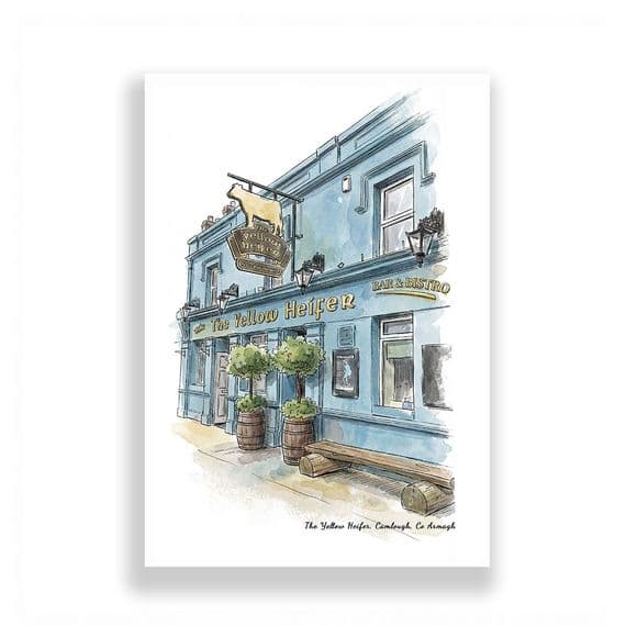 The Yellow Heifer | Camlough | Pub Art