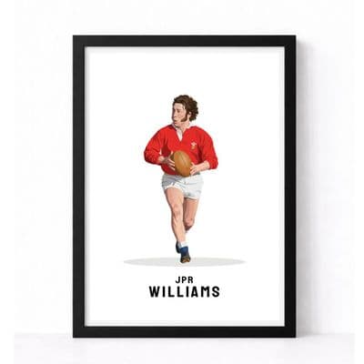 Wales Rugby Print | JPR Williams