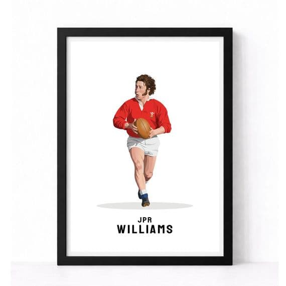 Wales Rugby Print | JPR Williams