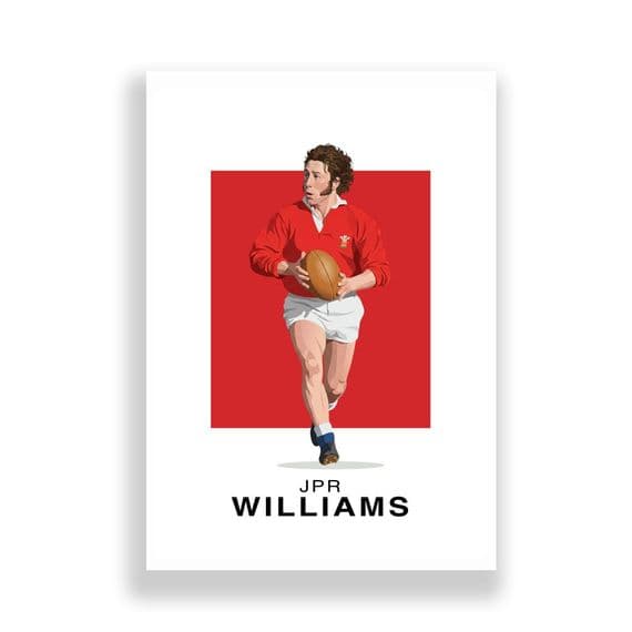 Wales Rugby Print | JPR Williams