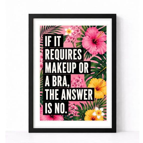 Wall Art | The Answers No!