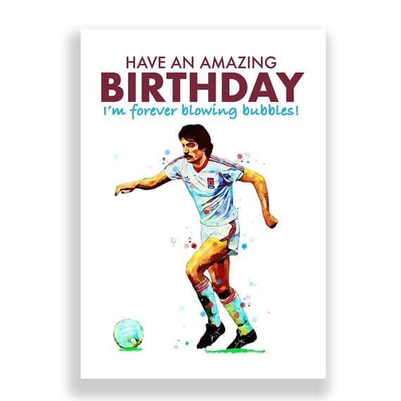 West Ham United Birthday Card | Alan Devonshire