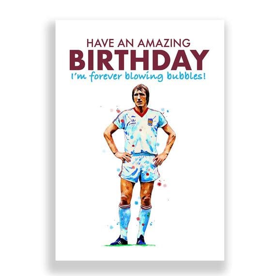 West Ham United Birthday Card | Billy Bonds