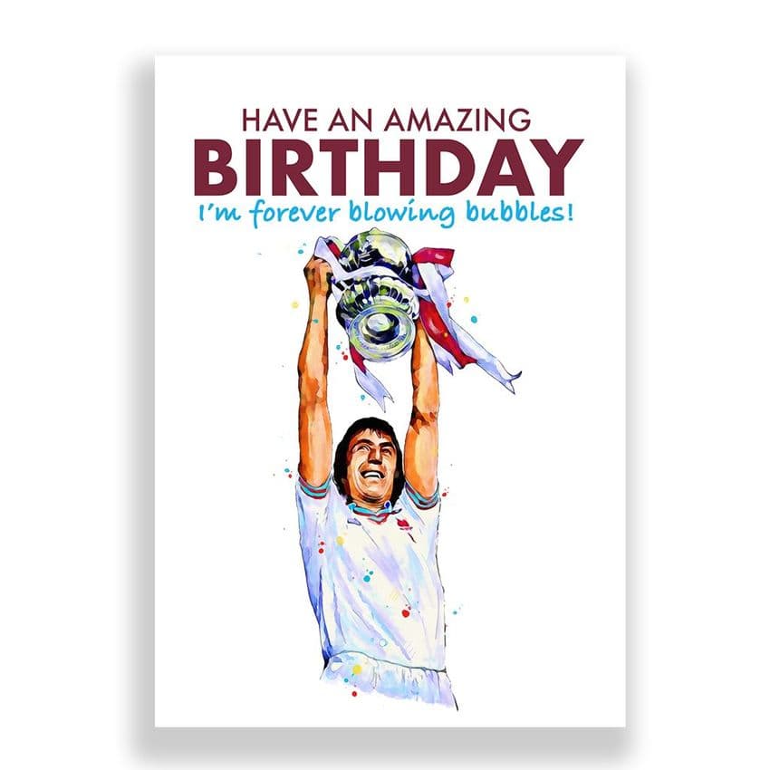 West Ham United Birthday Card | Billy Bonds FA Cup 1981