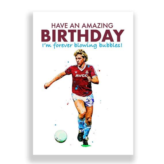 West Ham United Birthday Card | Frank McAvenie