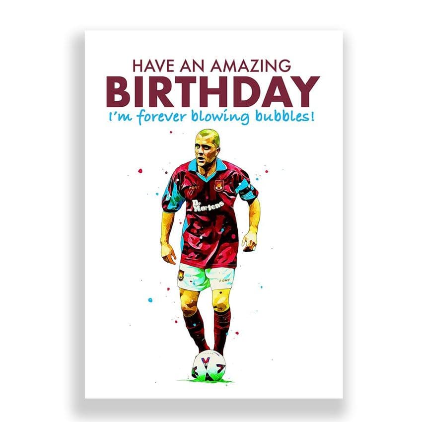 West Ham United Birthday Card | Julian Dicks