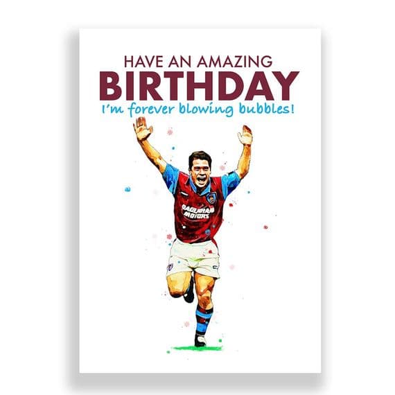 West Ham United Birthday Card | Tony Cottee