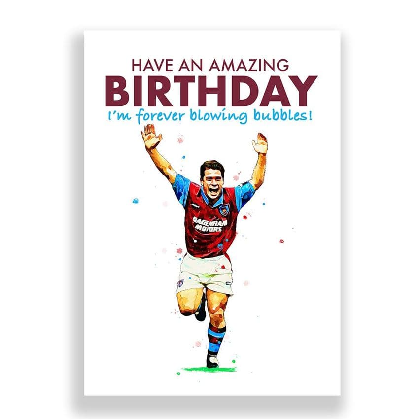West Ham United Birthday Card | Tony Cottee