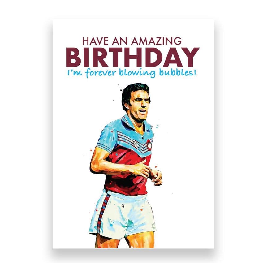 West Ham United Birthday Card | Trevor Brooking