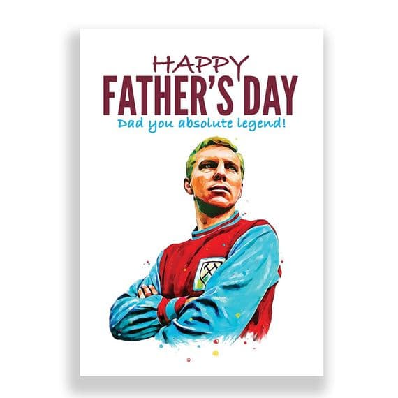 West ham United Father's Day Card | Bobby Moore