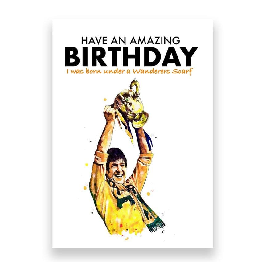 Wolverhampton Wanderers Birthday Card | Emlyn Hughes