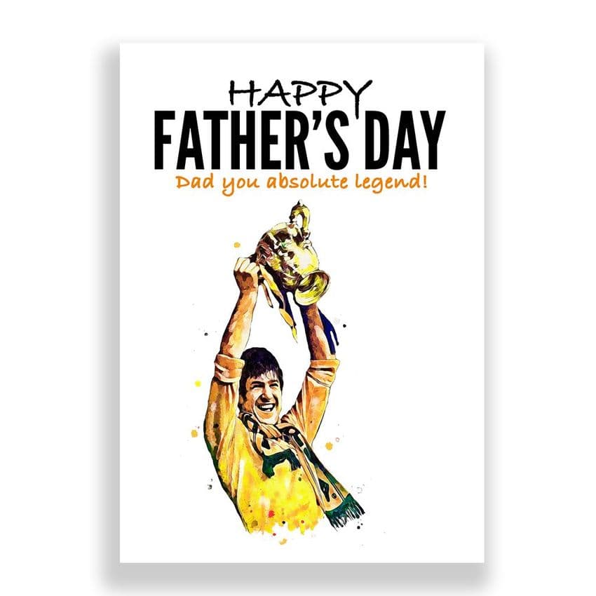 Wolverhampton Wanderers Father's Day Card | Emlyn Hughes
