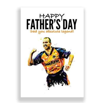 Wolverhampton Wanderers Father's Day Card | Steve Bull
