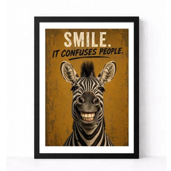 Zebra Humour | Smile. It Confuses People