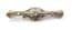 Antique 14ct White Gold And Diamond Art Deco Filigree Design Bar Brooch