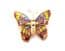 Collection Of Three Enamel Butterfly Design Retro Brooches