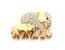 Elephant Mother And Child Rhinestone Detailed Brooch