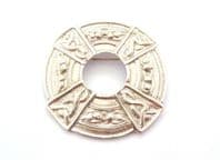 Large Celtic Knot Work Detailed Shield Design Brooch