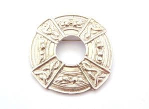 Large Celtic Knot Work Detailed Shield Design Brooch
