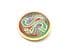 Large Zoomorphic Serpent Design Tara Wear Style Celtic Cloisonne Enamel Brooch By Sea Gems