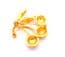 Retro Cherry Berry Fruit And Leaf Design Rhinestone Detailed Brooch