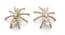 Set Of Two Vintage Rhinestone Set Spider Arachnid Mid Century Brooches