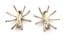 Set Of Two Vintage Rhinestone Set Spider Arachnid Mid Century Brooches