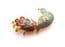 Small And Dainty Cloisonne Enamel Peacock Bird Design Brooch