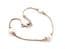 Sterling Silver And Cultured Pearl Minimalist Style Adjustable Length Bracelet