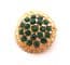Two Vintage Rhinestone Set Abstract Modernist Design Circular Shaped Mid Century Brooches