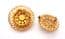 Two Vintage Rhinestone Set Abstract Modernist Design Circular Shaped Mid Century Brooches