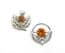 Two Vintage Small Scottish Style Brooches, Thistle And Stag Design