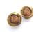 Vintage Abstract Brutalist Retro Design Brass And Copper Clip On Earrings