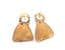 Vintage Abstract Brutalist Retro Design Triangular Shaped Drop Earrings