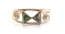Vintage Alpaca Silver And Abalone Shell Geometric Bow Detailed Cuff Bracelet