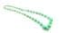 Vintage Art Deco Era Green Peking Glass Style Beaded Short Length Necklace