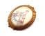 Vintage Art Deco Lady In Crinoline Hand Painted Brooch By Thomas L Mott TLM