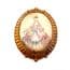 Vintage Art Deco Lady In Crinoline Hand Painted Brooch By Thomas L Mott TLM