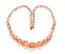 Vintage Art Deco Pink Glass Beaded Choker Necklace