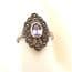 Vintage Art Deco Revival Style Sterling Silver, Marcasite And Amethyst Gemstone Set Ring