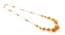 Vintage Art Deco Warm Honey Glass Beaded Choker Necklace