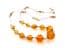 Vintage Art Deco Warm Honey Glass Beaded Choker Necklace