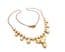 Vintage Aurora Borealis And Pale Yellow Rhinestone Set Choker Necklace