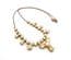 Vintage Aurora Borealis And Pale Yellow Rhinestone Set Choker Necklace