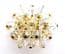 Vintage Aurora Borealis Crystal Bead Cluster Design Brooch