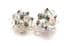 Vintage Aurora Borealis Crystal Beaded Cascade Cluster Drop Design Clip On Earrings