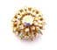 Vintage Aurora Borealis Rhinestone Set Layered Atomic Design Statement Brooch