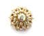 Vintage Aurora Borealis Rhinestone Set Layered Atomic Design Statement Brooch