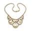 Vintage Aurora Borealis Rhinestone Set Teardrop Detailed Swag Drop Statement Choker