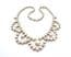 Vintage Aurora Borealis Rhinestone Swag Drop Statement Design Choker Necklace